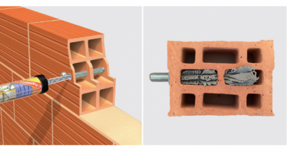 Tőcsavar rögzítés Sika Anchorfix 1 és Sika Anchorfix 2 tőcsavar ragasztóval